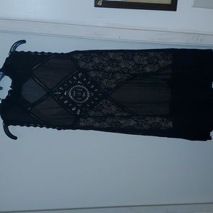 FP Free People Angel Lace Dress Black